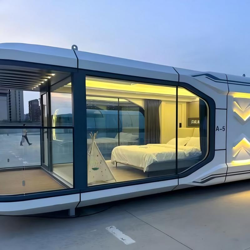 Casa de Cabana Prefabricada à Prova d'Água Modular para Alojamento em Acampamento