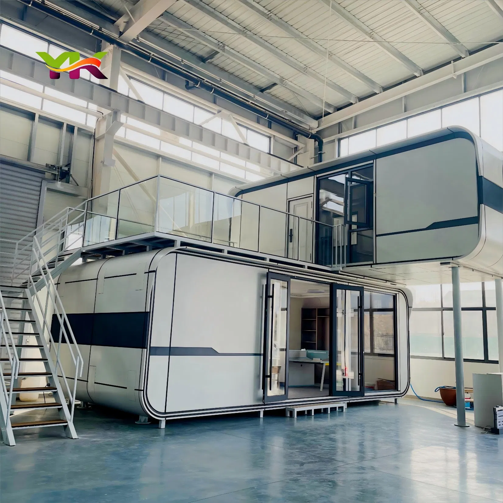 Casas Duráveis Preço de Habitação Prefabricada Casa Moderna Segura Jardim Pódio Espaço Cápsula Alumínio Modular ao Ar Livre Cápsula com Mobiliário Habitação