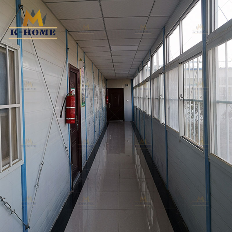 Acomodação temporária pré-fabricada conveniente e econômica