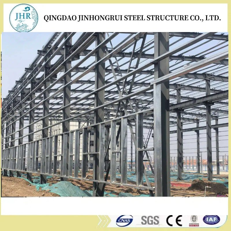 Material Econômico Estrutura de Aço Prefabricada Construção Metálica Industrial / Comercial Armazém Agrícola / Oficina / Galpão de Armazenagem / Edifício de Escritório