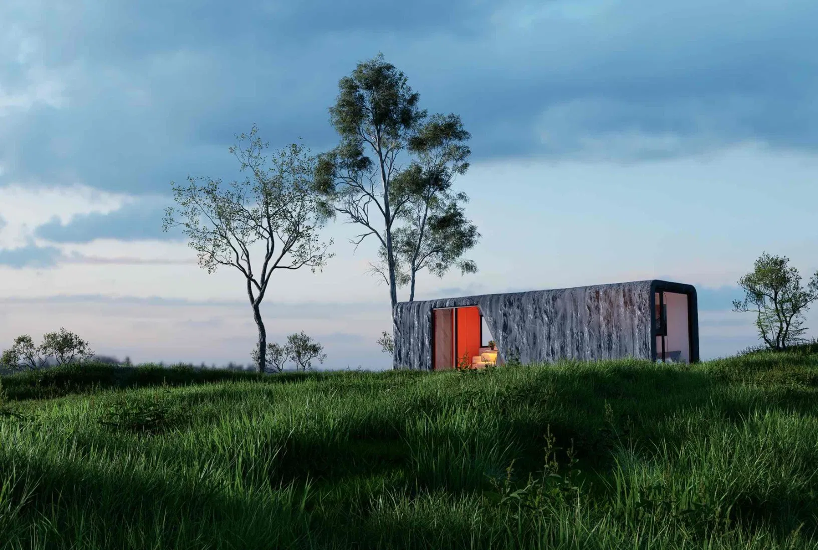 Container de Alumínio Prefabricado Nova Cabine Móvel Comercial Espaço Cápsula