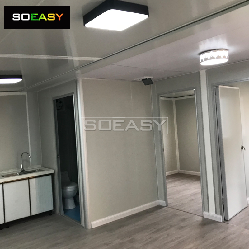Estrutura de Aço + Painel Sanduíche Casa Pré-fabricada Moderna Móvel Casa de Férias Casa de Fábrica