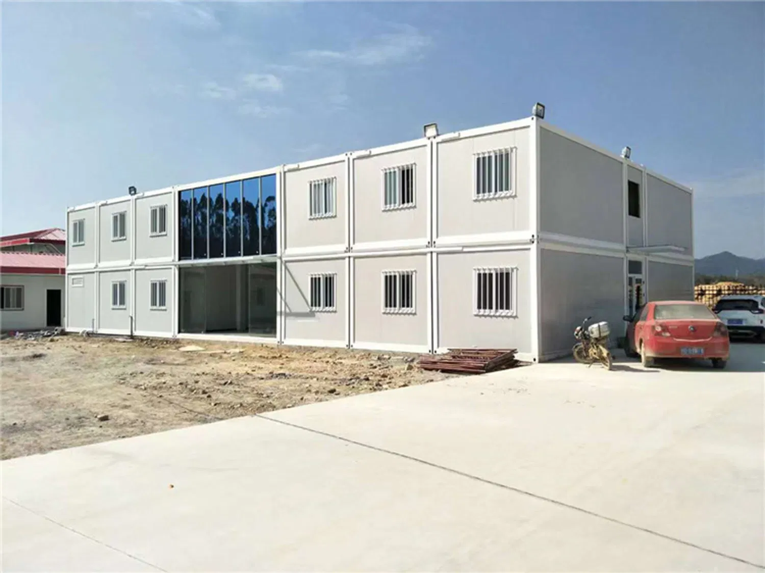 Instalação Rápida de Contêineres de Embalagem Plana Módulos Residenciais Pré-fabricados