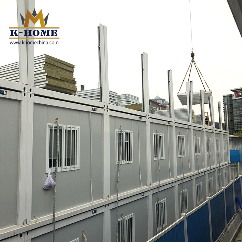 Cabana de Contêiner Modular Prefabricado em Pacote Plano, Casas Prontas para Morar