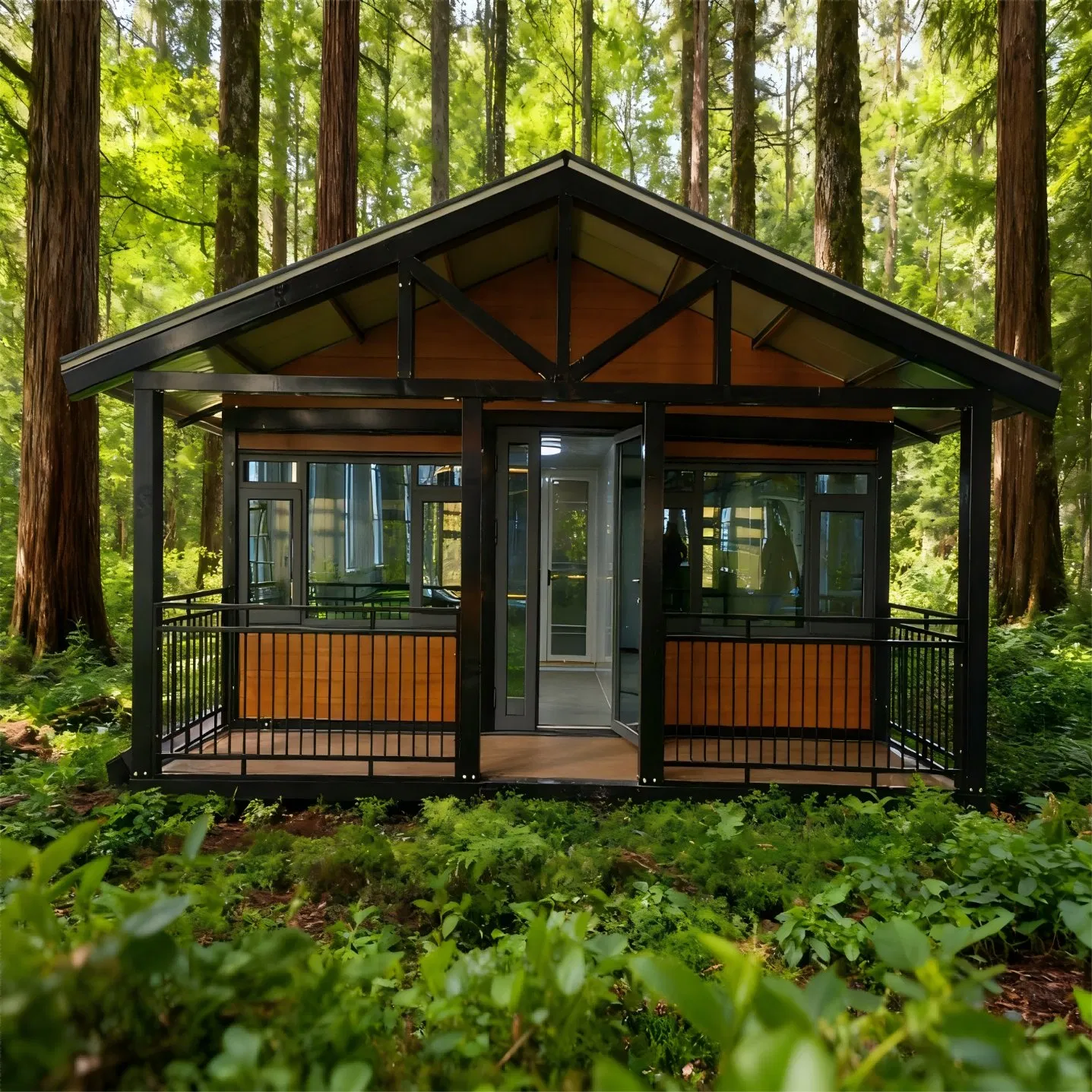 Casas Contêineres Prefabricadas Modulares Casas Contêineres Expansíveis Cabins de Contêiner para Acampamento
