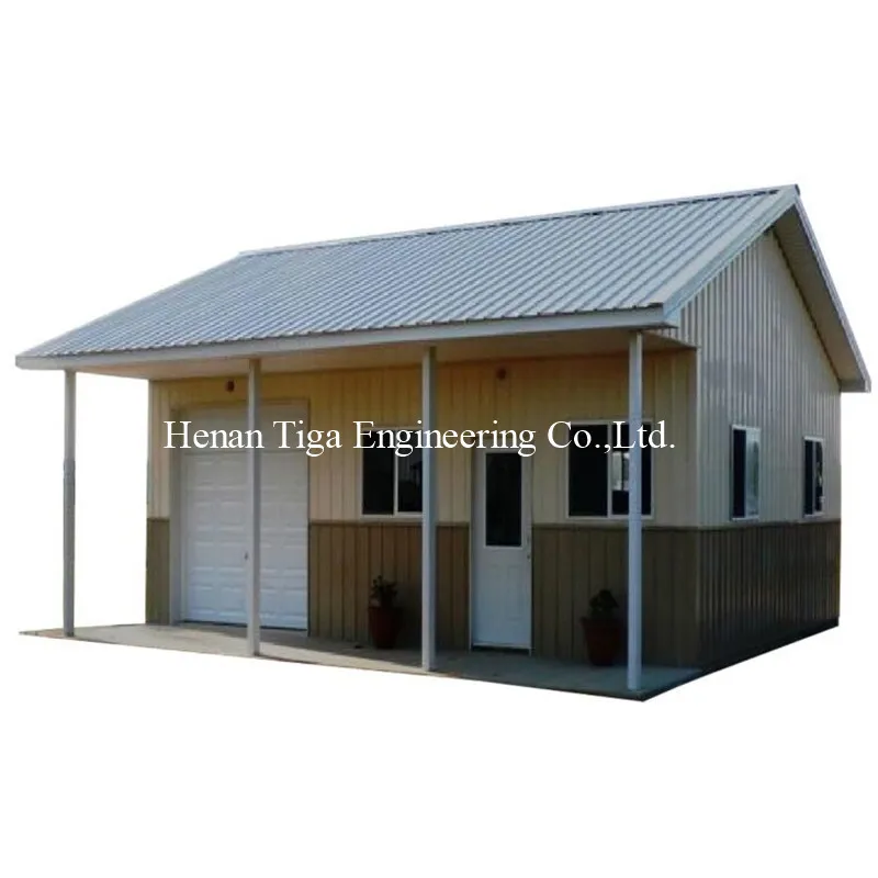 Casa Modular Móvel Sustentável de Aço Prefabricado de Baixo Custo