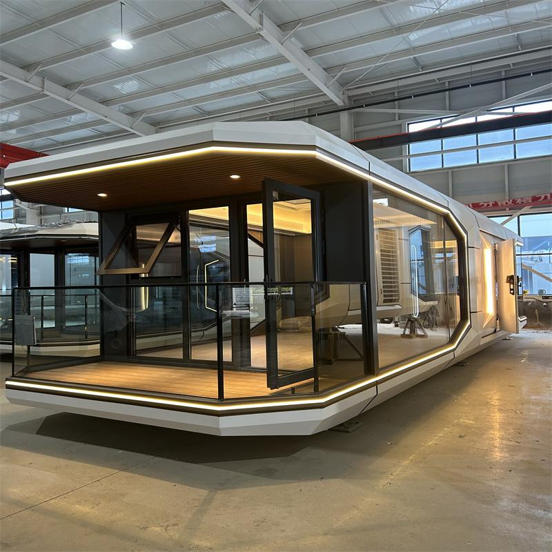 Casa Modular de Espaço Externo Preço de Fábrica Hotel Móvel Moderno Fashion Casa Pequena Maçã Cabana de Estrutura de Aço Prefabricada com Quarto Casa Prefabricada