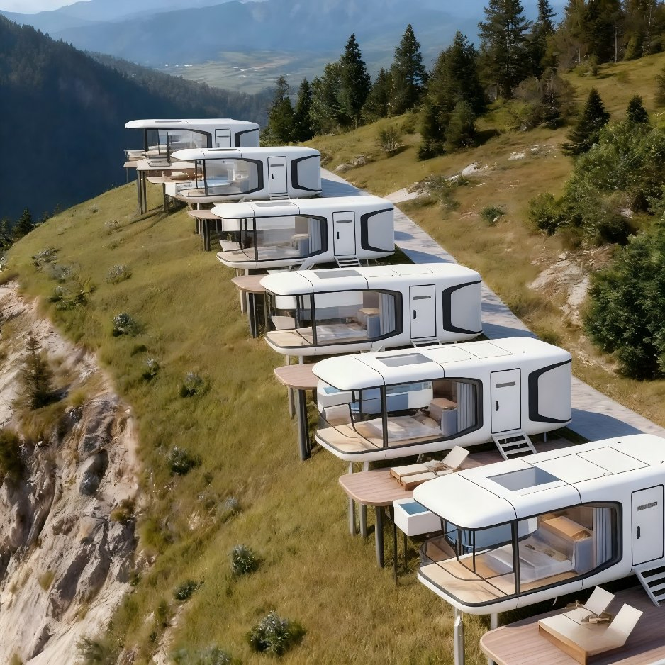 Cabana de Habitação Pré-fabricada Venda Quente Hotel de Férias Casas Pré-fabricadas Casas Modulares