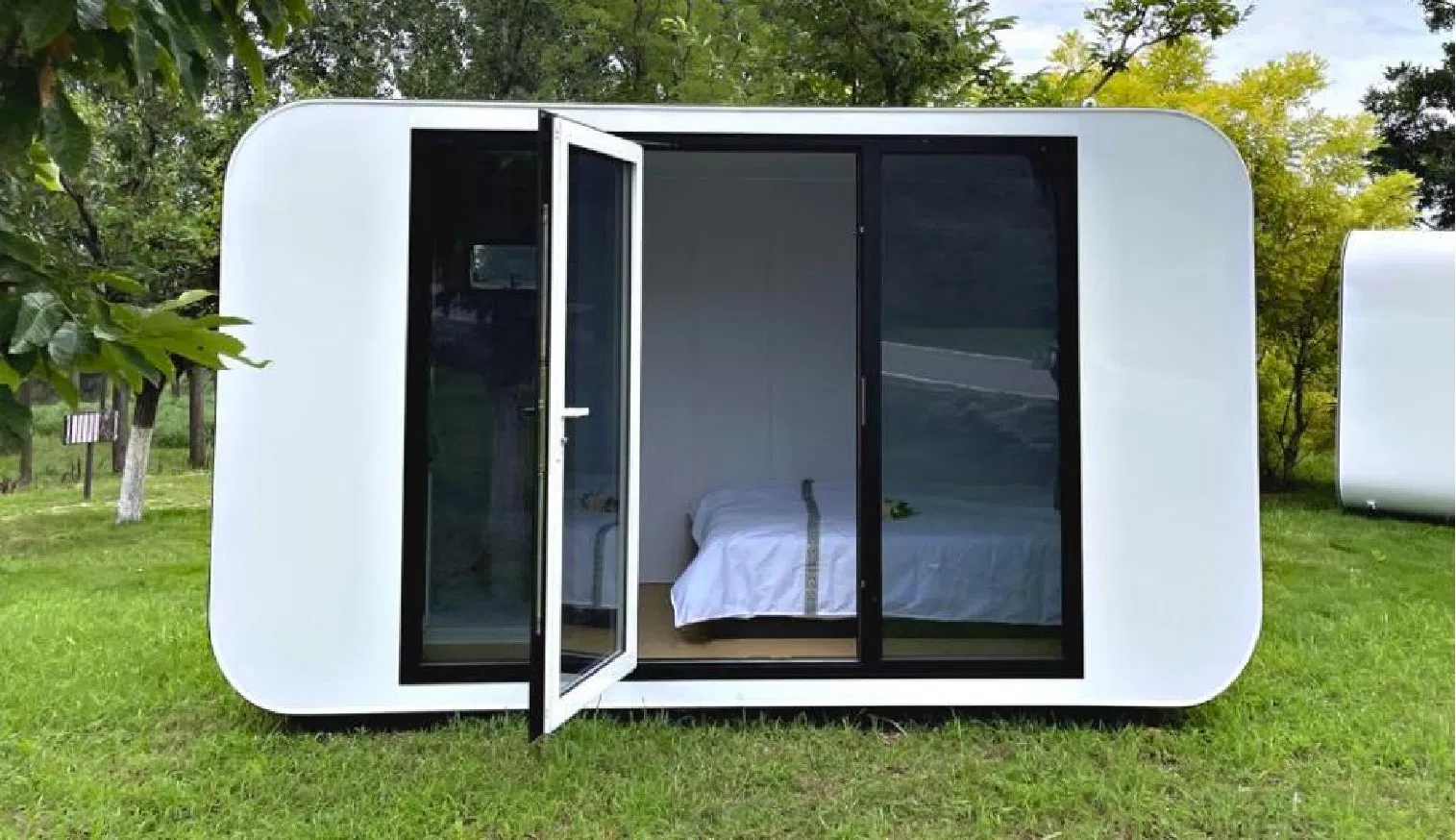 Cabana Versátil da Maçã para Experiências de Camping Sustentáveis Módulo Prefabricado Mini Casa Móvel Tiny Home Escritório Pods Casa da Maçã