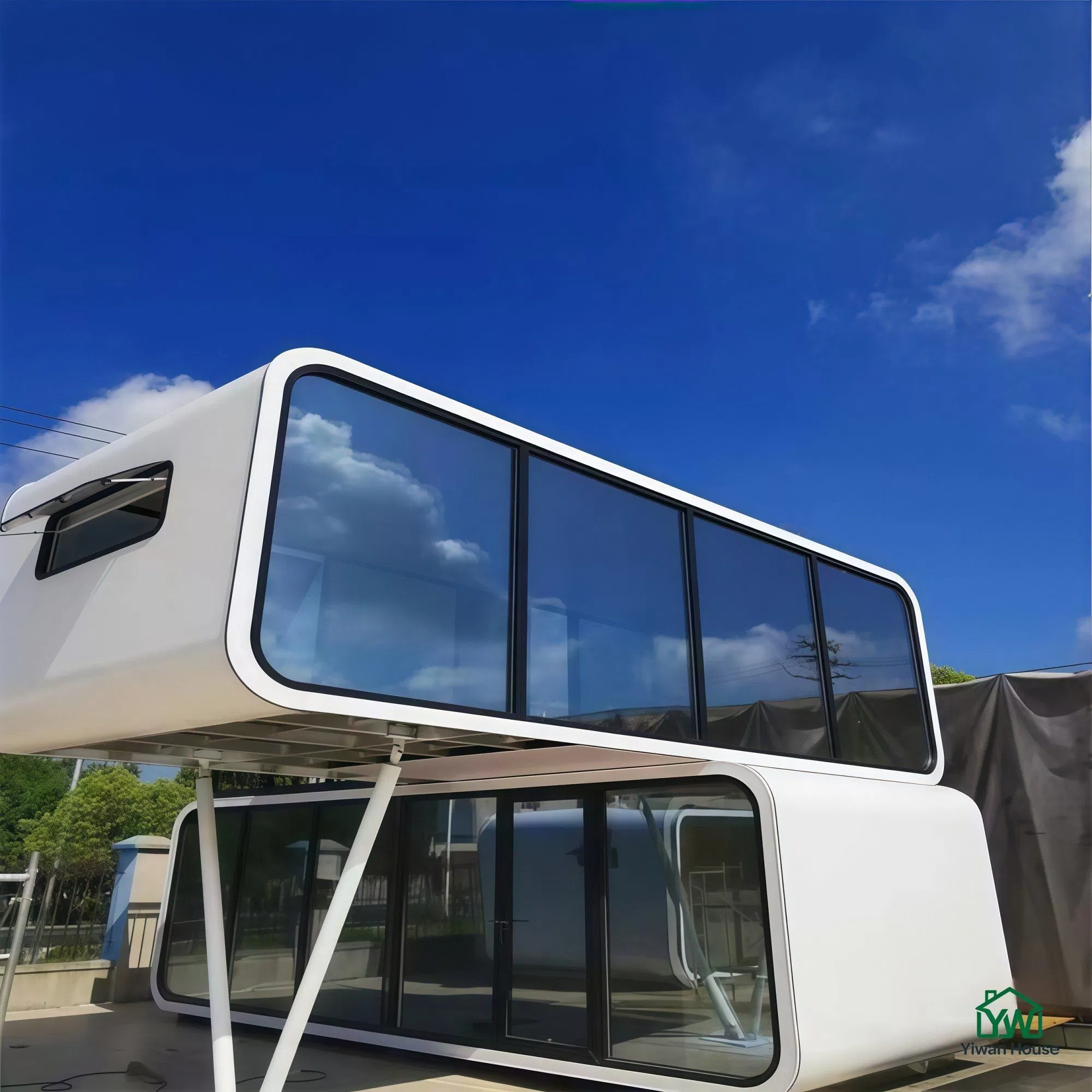 Casa Contêiner de Espaço Prefabricado Moderno, Móvel, Pequeno Escritório de Trabalho, Pódio, Cabana Apple