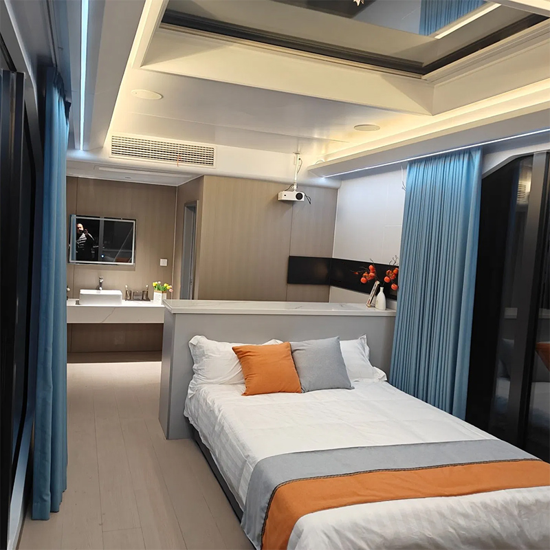 Personalizar Design Luxuosa Vila Prefabricada Casas de Férias Prefabricadas em Aço