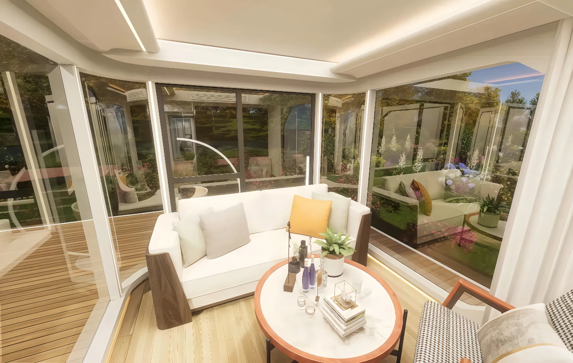 Casa Modular de Luxo Ecológica Prefabricada em Cápsula para Vida Moderna