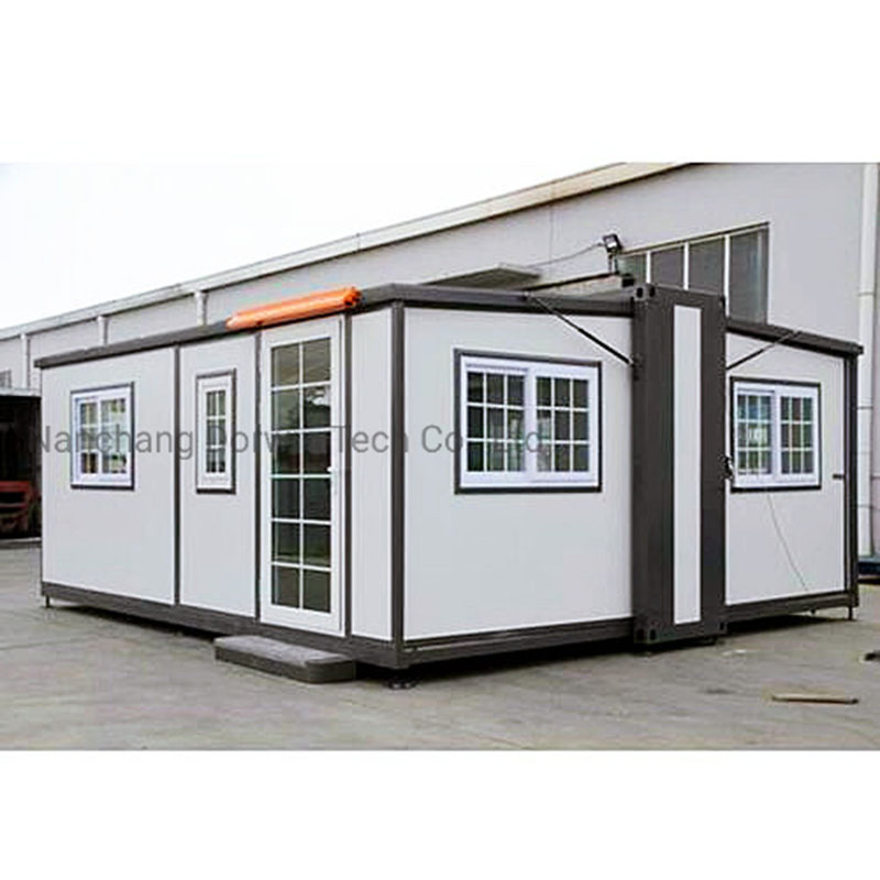 Casa Portátil Prefabricada Pronta para Viver 40FT Cottage de Contêiner em Pacote Plano Casa Pequena