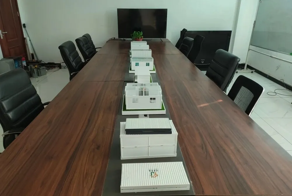 Materiais de Construção de Estruturas de Aço Residencial Modular de Montagem Simples Casa Contêiner Dobrável Prefabricada com Parafusos de Madeira