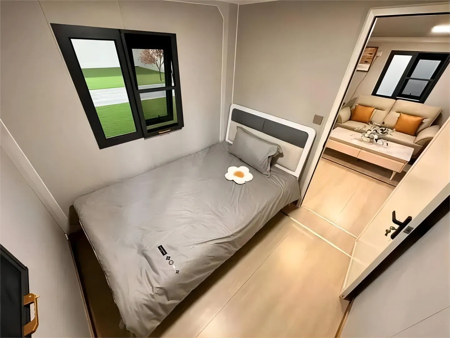 Casa Móvel Dobrável Pronta para Envio com Cozinha Casa Contêiner Prefabricada de Aço Leve Casa Contêiner Expandível 20FT 40FT