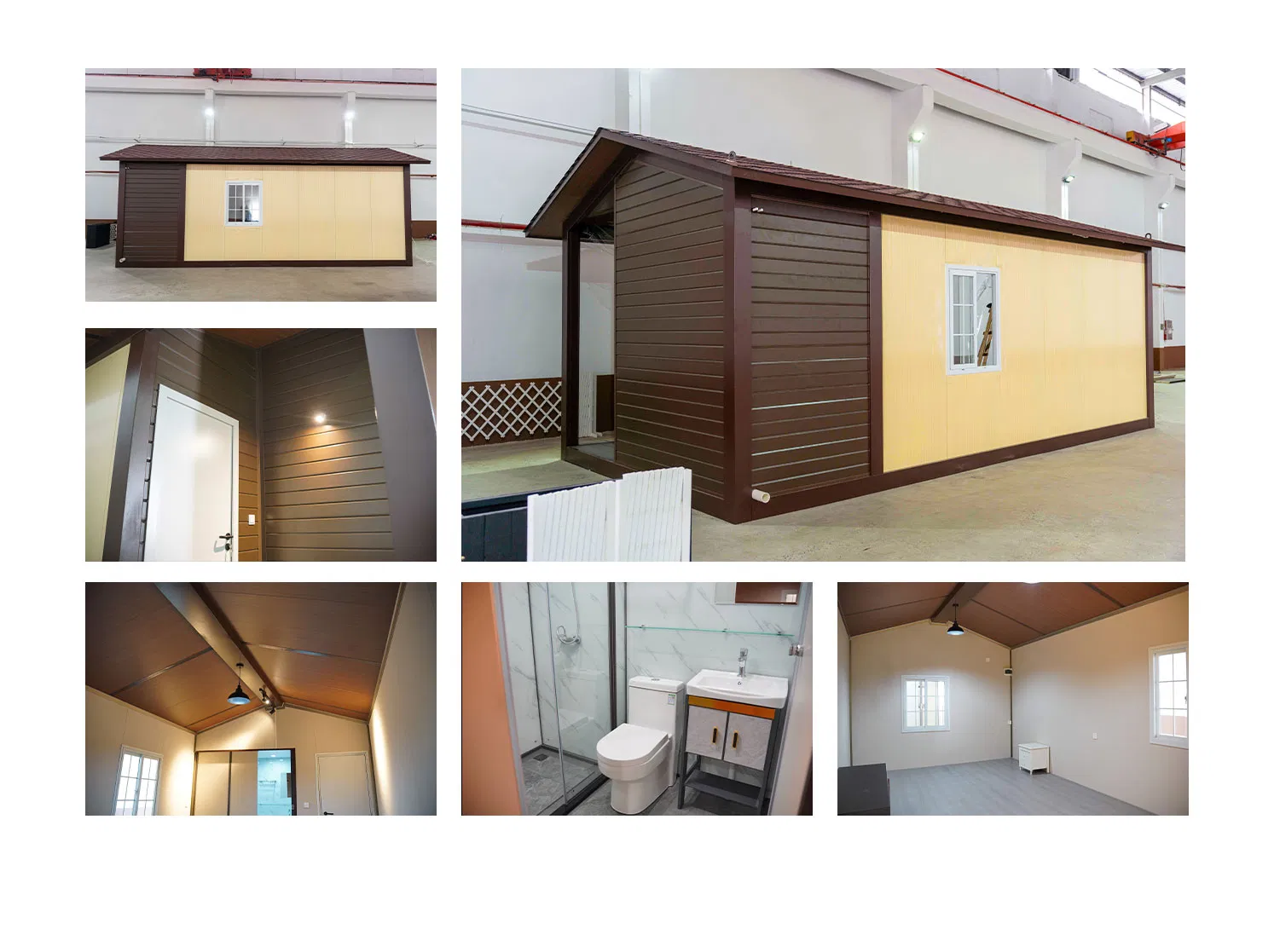 Casa Contêiner Prefabricada de Luxo Moderna Certificada CE com Telhado Pontudo