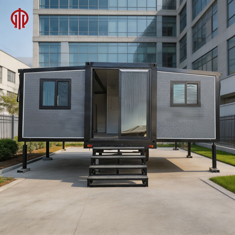20FT Trailer Container Casa Minúscula Prefabricada sobre Rodas