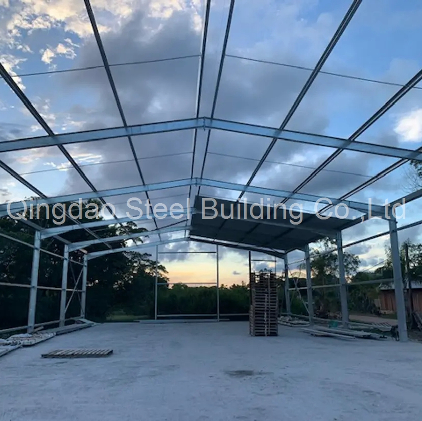 Estrutura Metálica Prefabricada Personalizada Edifício de Aço Galpão Residencial Garagem Oficina