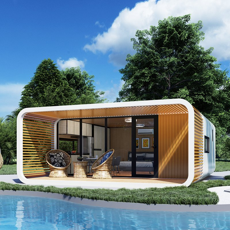 Preço de Fábrica Móvel Modular Barato Cápsula da Maçã Prefabricada Casa Moderna de Férias