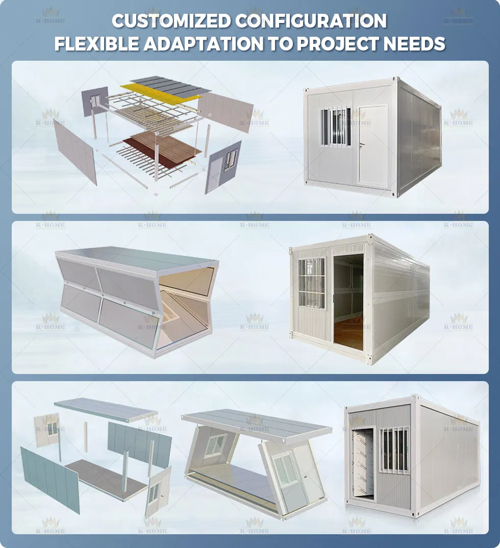 Acampamento de Contêineres Móveis Modulares Temporários para Alojamento de Mão de Obra