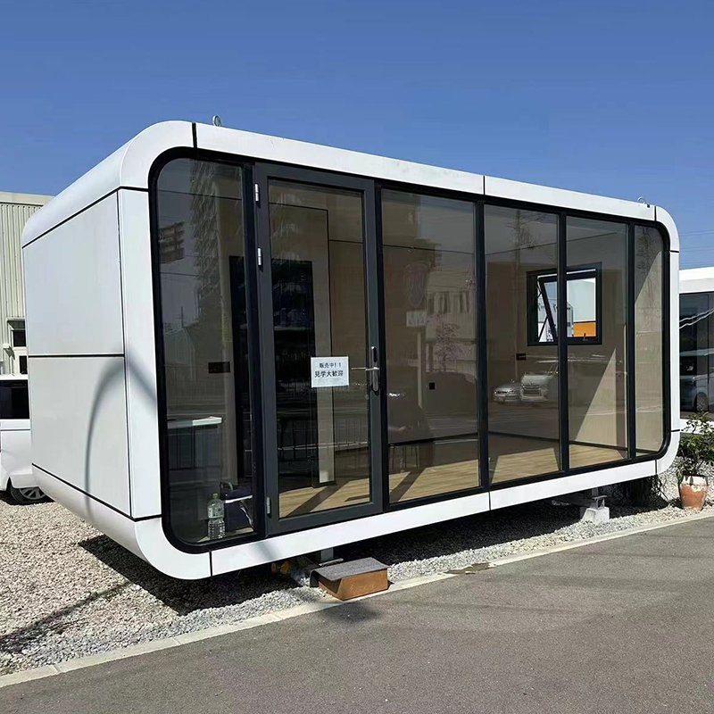 27m² Pequena Cápsula Modular Prefabricada Móvel Moderna Apple Cabin