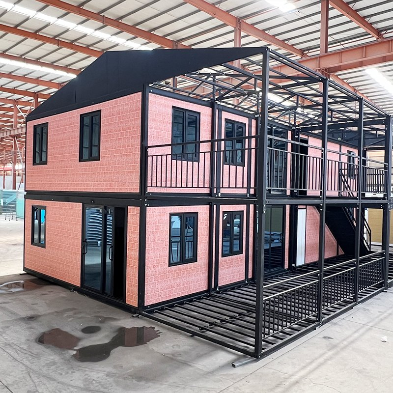 Casa Prefabricada Contemporânea Baseada em Contêiner com Layout Personalizável e Recursos de Eficiência Energética