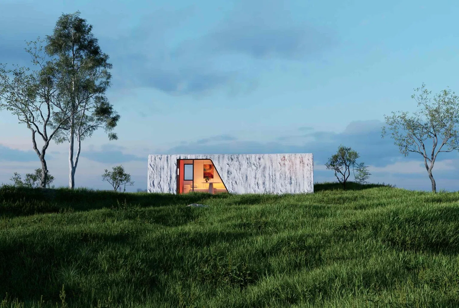 Container de Alumínio Prefabricado Nova Cabine Móvel Comercial Espaço Cápsula