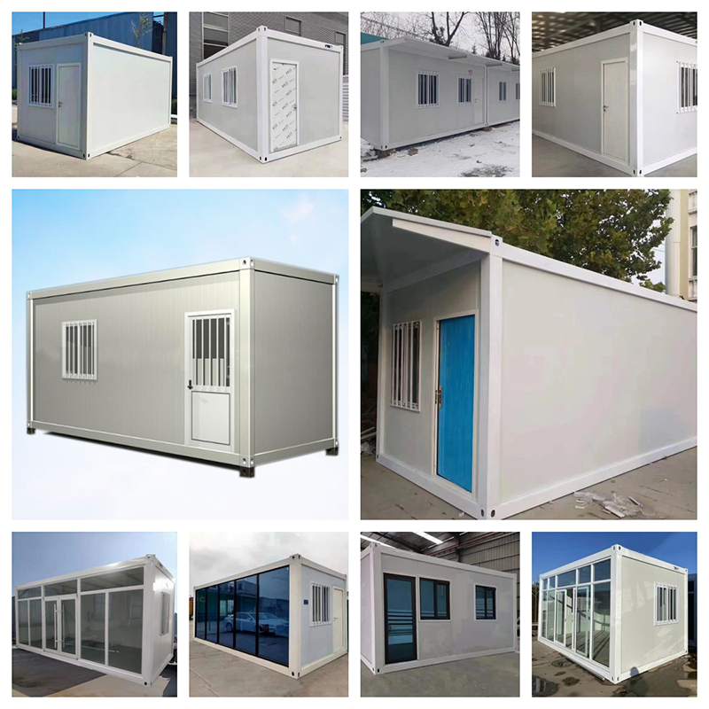Casa Prefabricada de Design Moderno Pronta para Envio 2 Quarto de Baixo Custo 20FT Casas Tiny Prefabricadas Modulares Portáteis Casa Contêiner Prefabricada