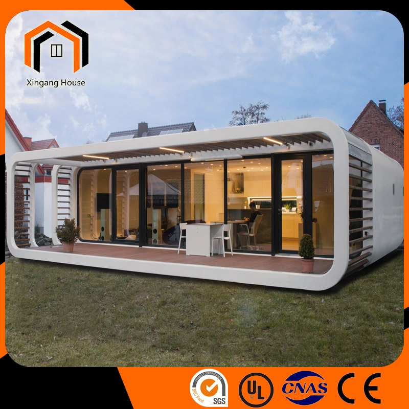 Casa Container de Estrutura de Aço para Dormir, Casa Prefabricada, Casa de Camping, Tiny House, Cabana de Maçã, Casa Modular Prefabricada