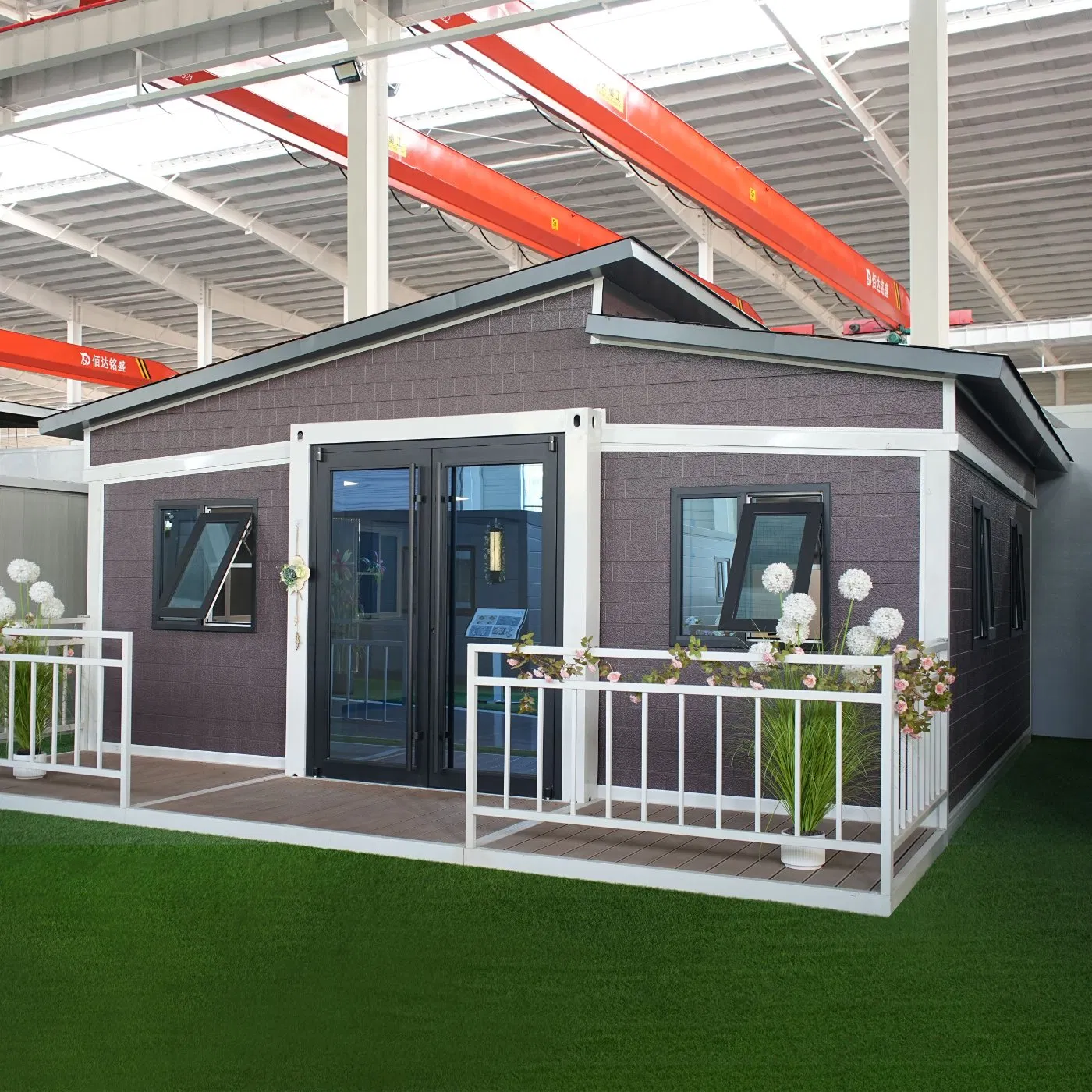 20FT/30FT/40FT Vila de Luxo Prefabricada Moderna em Contêiner 2 Casa de Quarto Expandível com Banheiro e Cozinha em Contêiner