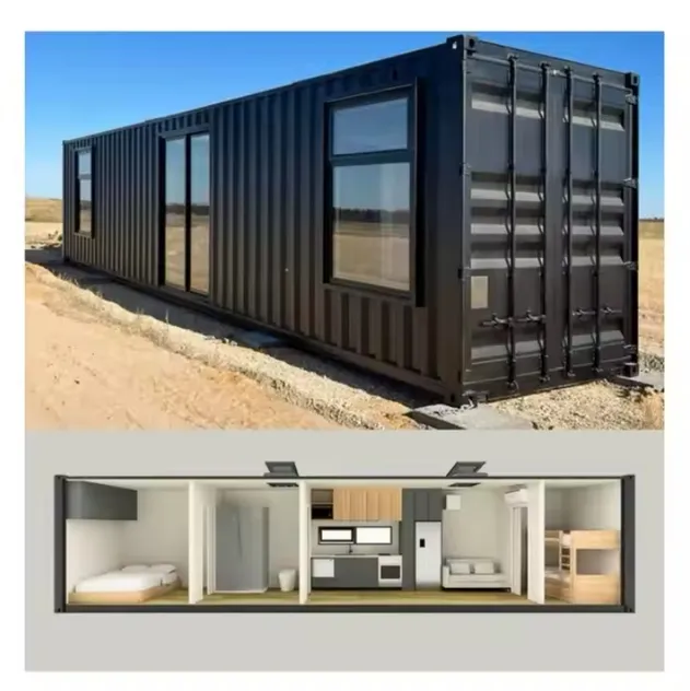 Totalmente Equipado Principalmente Mobiliado 20f 40f Dobrável Expansível Casa de Avó Padrões Australianos Casa Contêinerizada