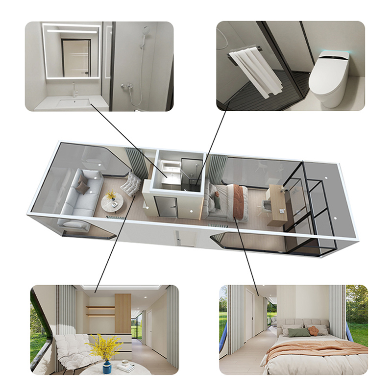 Personaliza Vila Prefabricada Férias Prefabricadas Cápsula de Praia Prefab Cápsula Tiny Casas Modernas em Cápsula