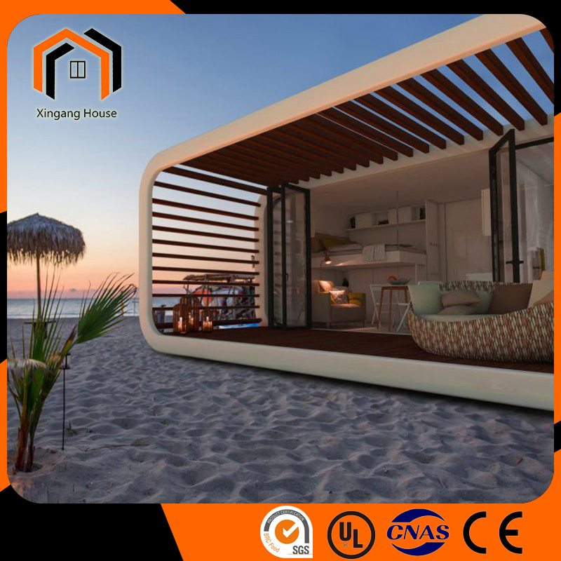 Casa Container de Estrutura de Aço para Dormir, Casa Prefabricada, Casa de Camping, Tiny House, Cabana de Maçã, Casa Modular Prefabricada