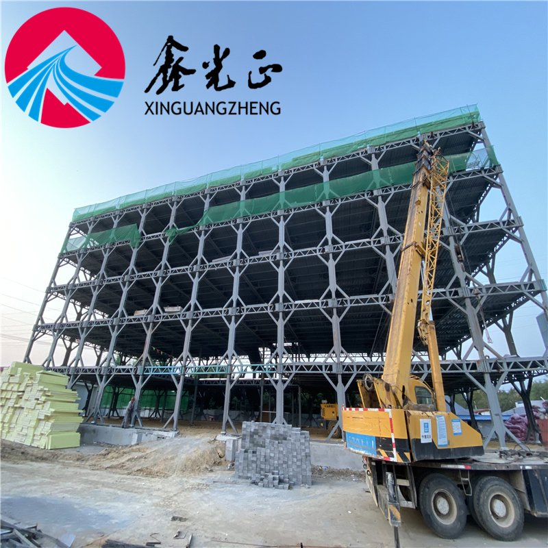 Edifício Comercial Residencial Pré-fabricado Três Andares Edifícios de Escritórios Estrutura de Aço Escola Pré-fabricada