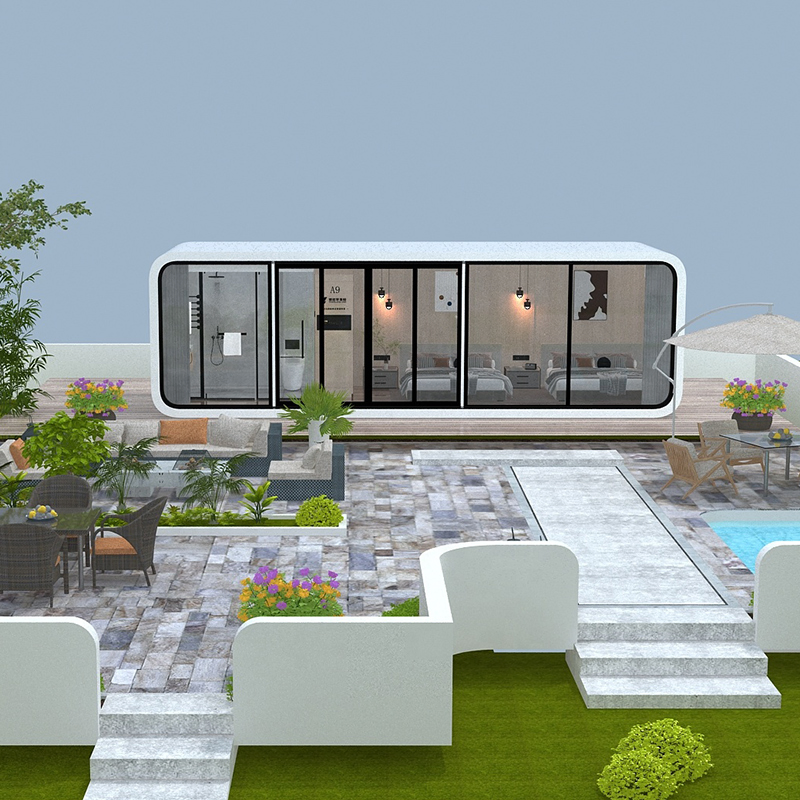 Venda Quente Luxuosa Contêiner Prefabricado Cápsula Prefabricada Férias Moderna Modular/Casas Pré-Fabricadas