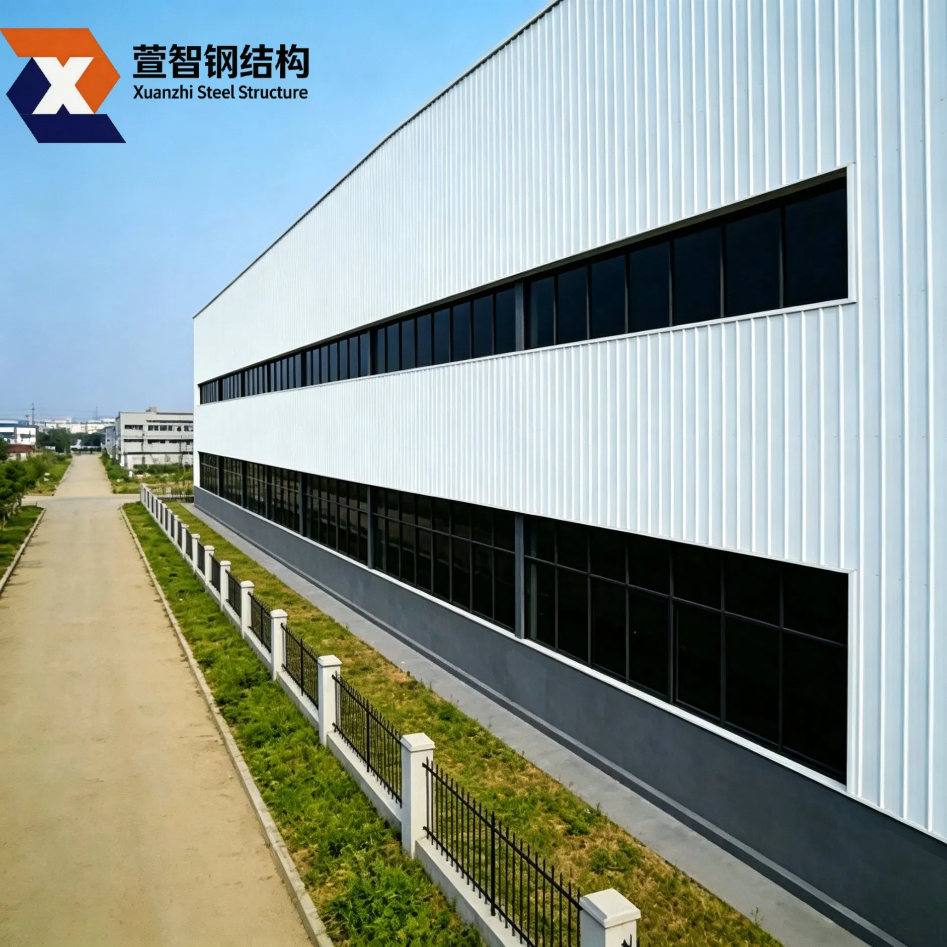 Fábrica Fonte da China Edifício de Estrutura de Aço Leve Prefabricado Construção de Indústria Casa Escritório Prefabricado Armazém Armazenamento Igreja Escola Preço