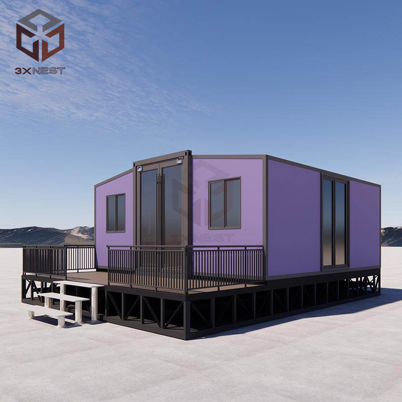 Casas Prefabricadas Móveis Portáteis Residenciais 20FT Casa Contêiner Expandável