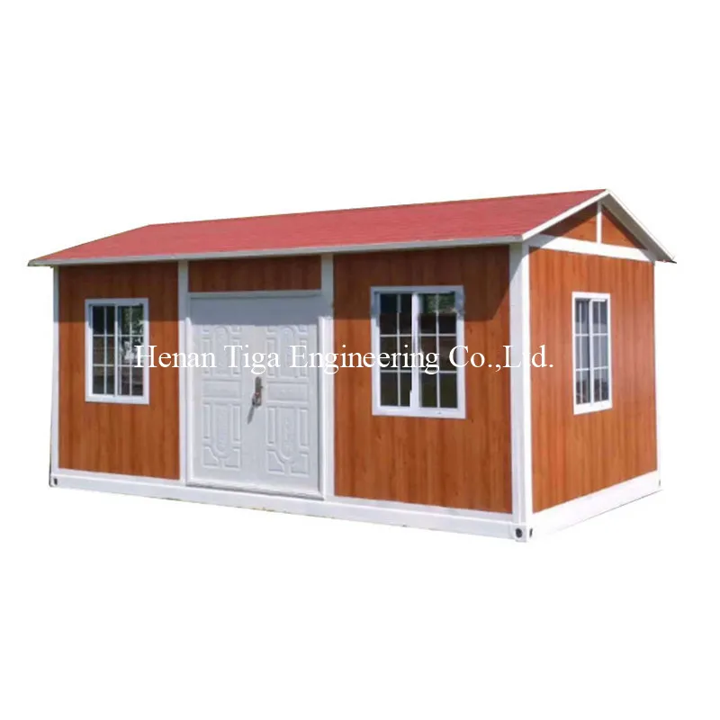 Casa Modular Móvel Sustentável de Aço Prefabricado de Baixo Custo