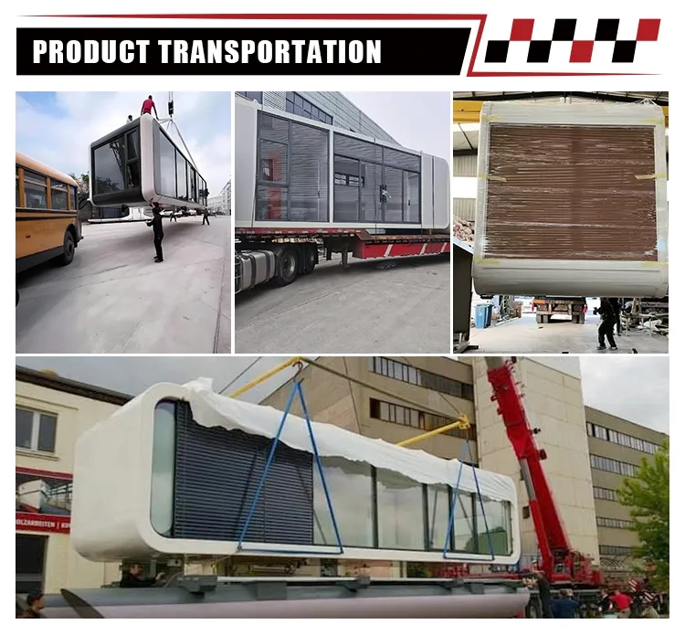 Pronto para Viver Casa Container Expandável Dobrável Luxuosa 20FT 40FT Hotel Portátil Prefabricado Solar