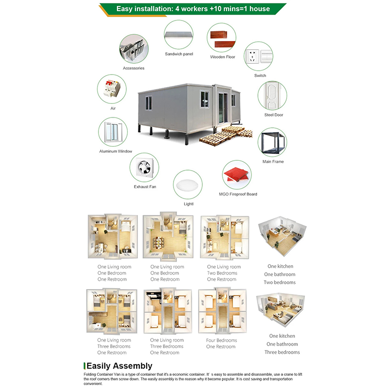 Fábrica Personalizada de Aço Leve Prefabricado Casas de Luxo Modernas para Férias