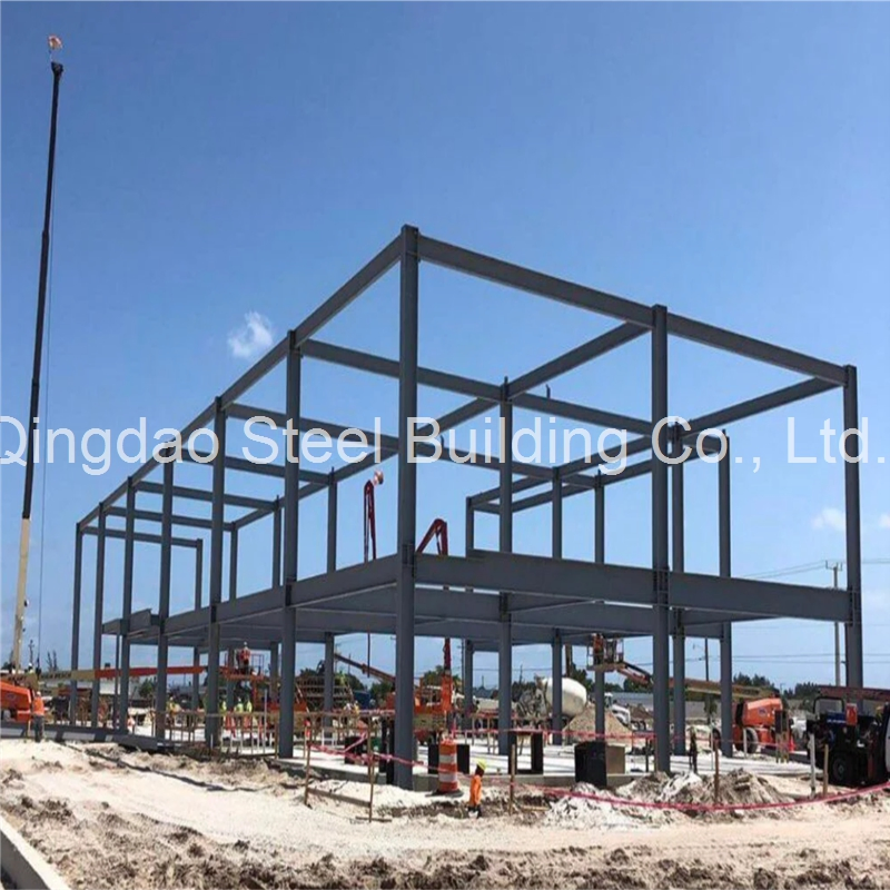 Edifício de Estrutura de Aço Prefabricado de Múltiplos Andares para Armazém, Oficina, Hotel, Escritório e Apartamento em Estrutura de Aço