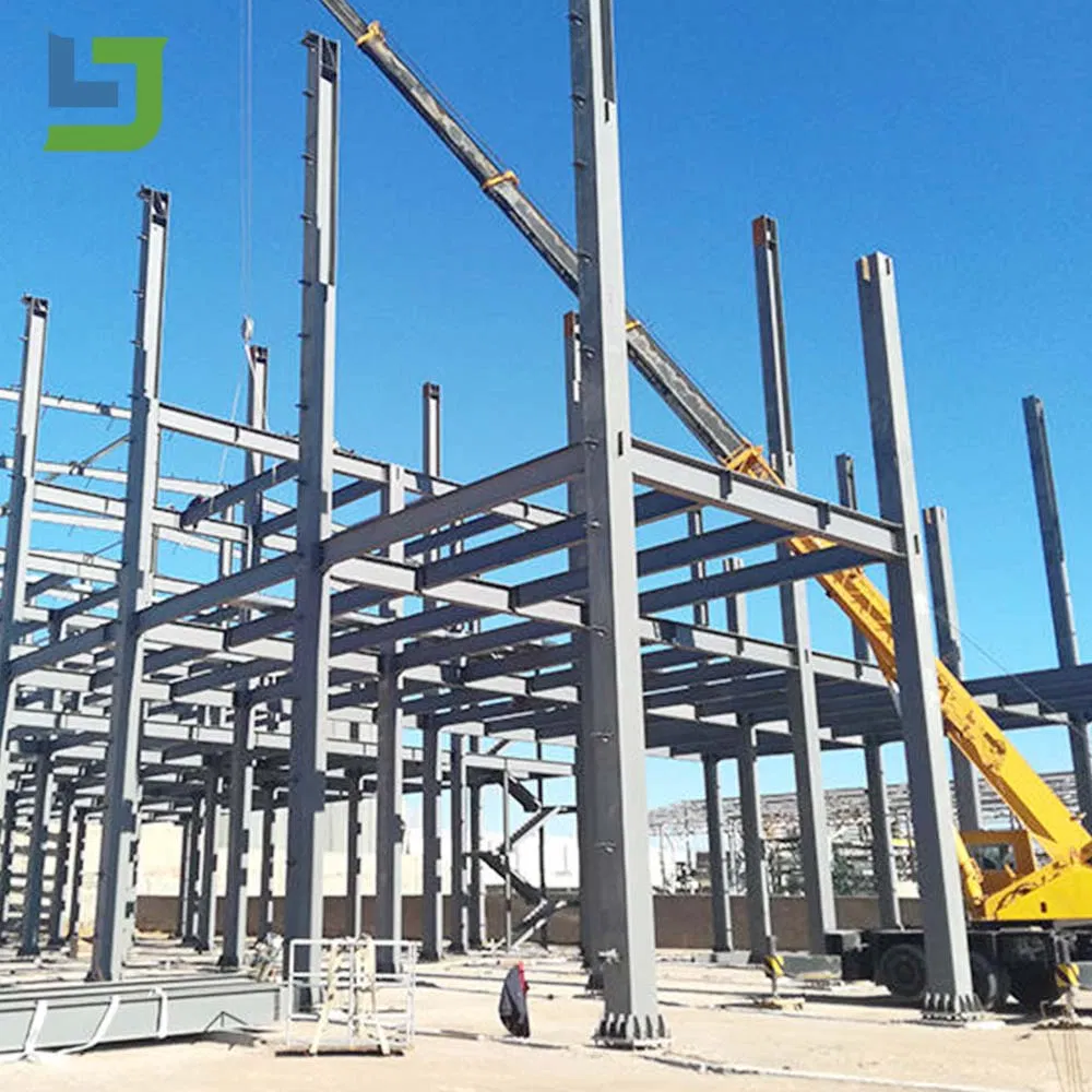 Fábrica Industrial 3/4 História Prefabricada Oficina Armazém Estrutura de Aço Edifício para Design Personalizado de Escritórios Espaços de Construção