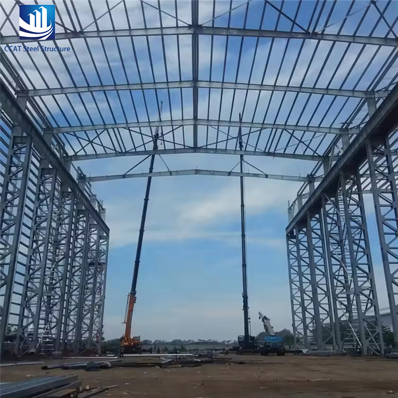 Vigas de Estrutura de Quadro de Metal Aço Pré-fabricado para Construção Residencial