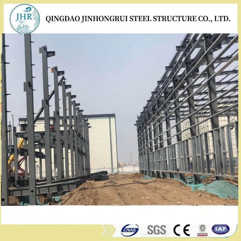 Material Econômico Estrutura de Aço Prefabricada Construção Metálica Industrial / Comercial Armazém Agrícola / Oficina / Galpão de Armazenagem / Edifício de Escritório