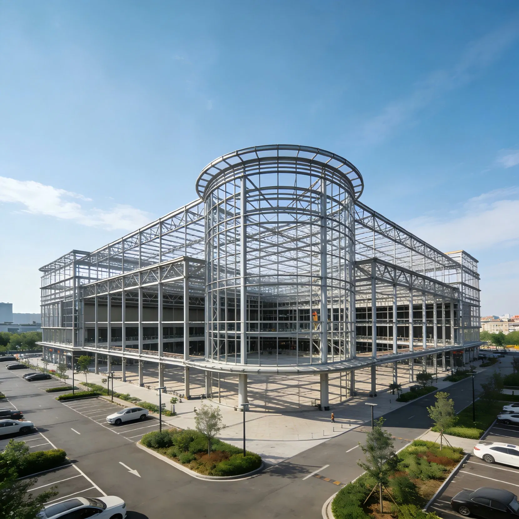 Construção de Edifício Residencial Hotel Multi Andar Estrutura de Aço Pré-fabricada