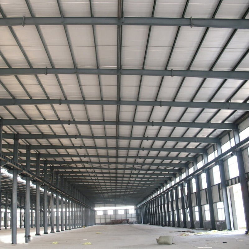 Baixa Custo Oficina Prefabricada de Aço Estrutura de Aço Salão de Exposições Estrutura de Aço Edifício Residencial de Estrutura de Aço
