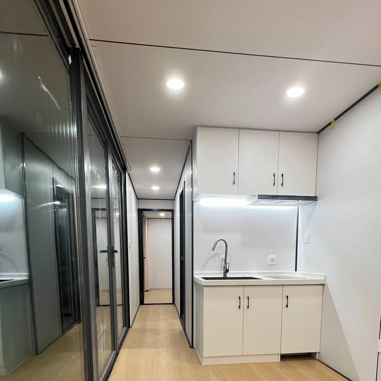 Cabana Móvel de Maçã Prefabricada Casa Modular Pequena Escritório Moderno Cabana de Maçã