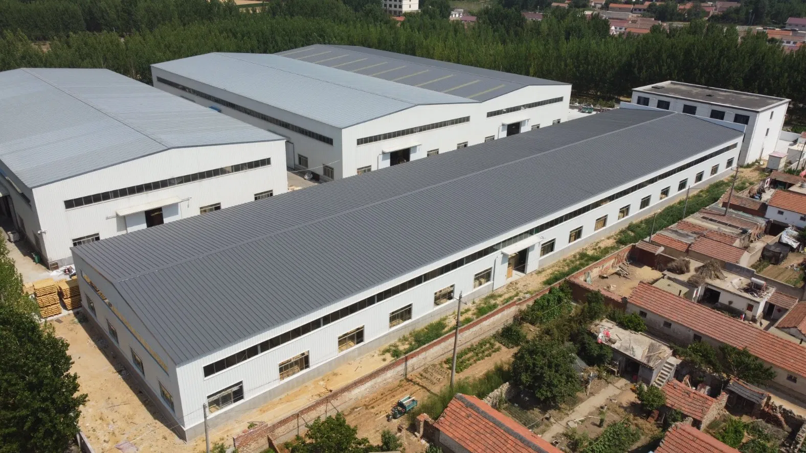 Planta de Processamento de Alimentos em Estrutura de Aço Edifício de Escritório e Armazém em Estrutura de Aço Prefabricada