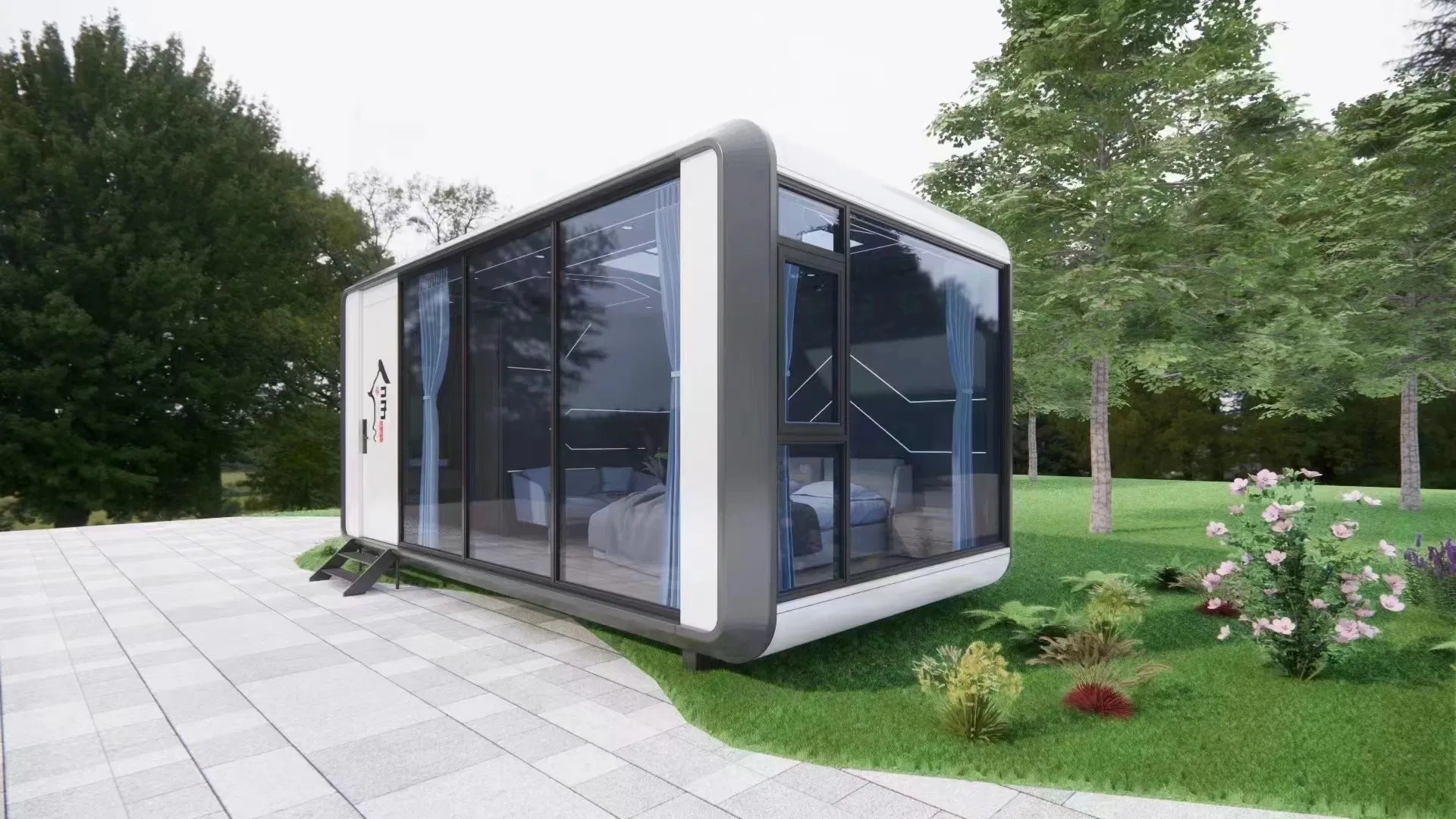 A China faz casas pré-fabricadas portáteis que podem ser movidas, pequenas casas de férias