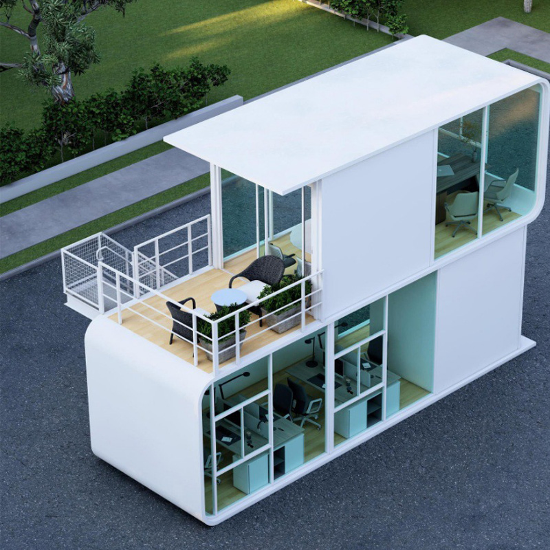 Residência Moderna Minimalista Inteligente Casa Prefabricada em Contêiner Cabana Apple